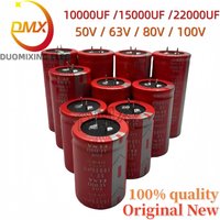 2Pieces/LOT Red robe 15000UF 80V 10000UF 22000UF 50V 63V 100V 35*70MM High quality Audiophile power amplifier filter capacitor