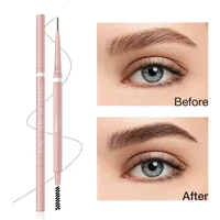 1PC 1.5mm Ultra Fine Double-Ended Eyebrow Pencil Waterproof Sweat-proof Long Lasting Professional Eye Makeup For Women