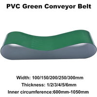 600mm-1050mm PVC Green Transmission Conveyor Belt Wide:100mm 150mm 200mm 250mm 300mm