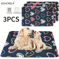 KEMORELA 3pcs Dog Cooling Mat Dog Training Pads Washable Reusable Odor Resistant Durable Easyto Clean Suitable For All Seasons