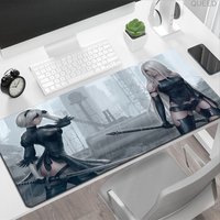 NieR Automata 2b Mouse Pad 900x400 Mouse Pad Long Notbook Computer Mousepad Fashion Gaming Desk Mat Gamer Keyboard Mouse Mats XL