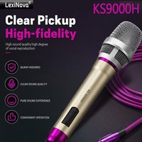 KS9000H Professional Dynamic Microphone Plug & Play Handheld Vocal Mic With Cable 6.35mm For Karaoke Singing KTV Video Recording