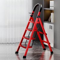 Thiened Ladder Portable Retractable Indoor Staircase Engineering Ladder Multi-Functional Small Stair Fork Ladder Stool