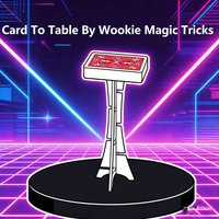 Card To Table By Wookie Close Up Magic Tricks Illusions Gimmicks Magician Accessories Magic Props Poker Cards Magia