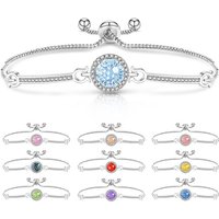 Light Luxury 925 Sterling Silver Millennium Cut Princess Round Bag High Carbon Diamond Women's Bracelet