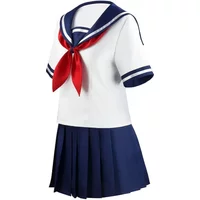 Halloween Jeu Ayano Aishi Cosplay Anime Costume Yandere simulateur Yandere Chan marin Costume lycée Jk uniformes