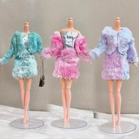 Suitable for 30cm/11.5inch girl dolls, this dress is perfect for children aged 3 and up. It's a plush dress set, consisting of 2