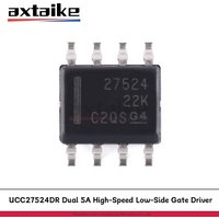 10PCS UCC27524DR SOP-8 27524 SMD IC UCC27524 Dual 5A 4.5V to 18V High-Speed Low-Side Gate Driver IC MOSFET Driver