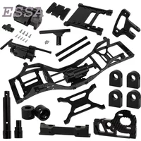 Metal Carbon Fiber Chassis Gearbox Bumper Body Post Servo Winch Mount for 1/10 RC Axial SCX10 Pro Crawler Car Upgrade Part
