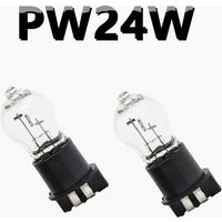 2Pcs 12V24W PW24W Halogen Lamp For Audi A4 VW CC Golf MK7 BMW F30 3 Series Skoda Yeti Daytime Running Lights DRL Warm White