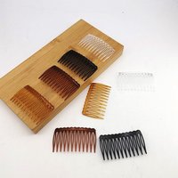 5/20 PCS 12 Teeth Simple Hair Combs Straight Teeth Plastic Hair Accessories Durable French Vintage Weaving Hairpins Women