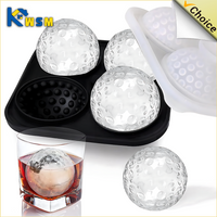 1-10PCS Ice Cube Mold 3D Golf Ice Puck Hockey Tray Mold Whiskey Silicone Ice Box Silicone Ice Tray Ice Hockey with Funnel