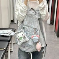 New Lightweight Starry Aircraft Carrier Student Backpack Large Capacity Ins Printed Bag Thin And Light Bag Commuter Style