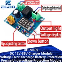 XH-M609 DC 12V-36V Charger Module with Precise Battery Overdischarge & Undervoltage Protection Board