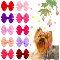 10 stücke Hund Bögen Solide Hund Zubehör Kleine Hund Haar Clips Hund Pflege Produkte Haustier Hund Haar Zubehör Pet liefert Für hunde