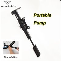 Wodoko 120PSI Portable Hand Bike Pump Mini Air Inflator Fits Presta Schrader Valves for Road MTB Folding E-Bike Bicycle Accessor
