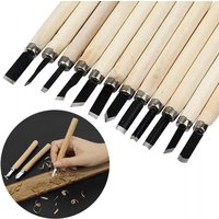 12 Stück/8 Stück Holzschnitzmeißel Messer für grundlegende Holzschnitt-DIY-Werkzeuge und detaillierte Holzbearbeitungs-Hohleisen Handwerkzeuge GYH