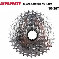 SRAM Rival 1250 Cassette XG 12S 10-36T Silver 1251 XPLR XG 10-44T 12speed Road Bike Cycling Freewheel CS-XG-1251