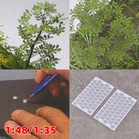 Unassembled Unpainted Scale Model Kit Building Plant Leaf Oak Tree Miniature Sand Table Diorama Models 1/32 1:35 1/48
