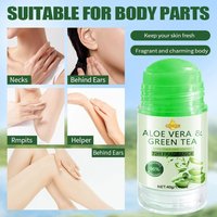 1/2PCS ROZINO Aloe Vera and Green Tea Deodorant - 72 Hours Freshness, Odor Elimination, and Sweat Odor Reduction