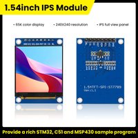 1.54 inch TFT Screen IPS Full-view Display 240*240 ST7789 Driver 65K Color Screen 4-wire SPI Serial Compatible C51/STM32/ESP32
