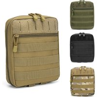Outdoor Emergency Survival Bag Laser Cut MOLLE Attachment Pouch Multifunctional Tactical Medical Waist Bag for Camping Hiking