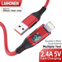 USB A to Lightning cable 10 feet step synchronizer LED display suitable for iPhone 14 Pro Max 12 Mini 11 Pro 11 XS XR 8 7