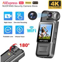 4K WiFi Mini Action Camera Infrared Night Vision 120° DV Small Wearable Body Camcorder for Cycling Motorcycle Outdoor Sports