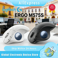 Logitech ERGO M575S Wireless Trackball Mouse Ergonomic BluetoothUSB DualMode Silent Clicks for Professional CAD Drawing