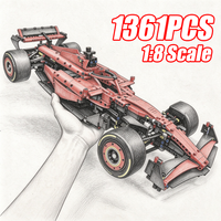 Technischer 1361/1639-teiliger 1:8 Maßstab SF24 RB20 Rennwagen MOC Replik Exklusives DIY-Bausatz-Set für Fortgeschrittene Geburtstagsgeschenk