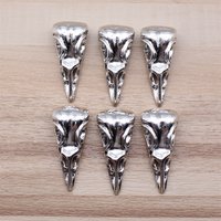 IFOCUS 6pcs/Lot Bird Head Skull Charms For DIY Jewelry Making Zinc Alloy 31x25x10mm/1.22x0.98x0.39inch