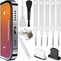 Cleaning Kit with Dust Plug for iPhone,Speaker & Charging Port Cleaning Set for iPhone 16 15 14,Samsung Xiaomi Phone Clean Tool.