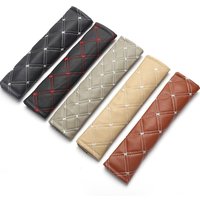 1Pc Car Seat Belt Cover PU Leather Safety Belt Shoulder Cover Breathable Protection Pad Auto Interior Decor Accessories‘
