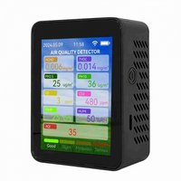 Air Quality Meter Household HCHO TVOC Carbon Monoxide CO2 PM2.5 PM10 Tester Portable Temperature Humidity Detector 2.8-inch TFT