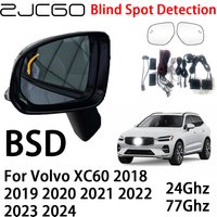 ZJCGO Car BSD Radar Warning System Blind Spot Detection Safety Driving Alert for Volvo XC60 2018 2019 2020 2021 2022 2023 2024