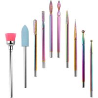 1Set Professional Manicure Grinding Tool Set Nail Polishing Machine Accessories Nail Art Polisher Grinding Head Brush for Salon