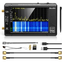 SeeSii Spectrum Analyzer TinySA Ultra+ZS406 100kHz to 5.4GHz Handheld Tiny Frequency Analyzer 32G 2-in-1 Signal Generator MF/HF
