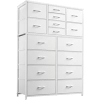 Dresser for Bedroom with 16 Drawers, Tall Chests of Drawers, Organizer, Dressers Bedroom Furniture for Closet Entryway