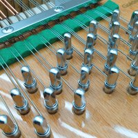 Piano string hitch; Piano string fixing accessory Silver /Black string shaft (φ 6.95- φ 7.5) reel string shaft piano spare par