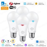 Ewelink ZigBee/WiFi E27 Led Bulb Smart Led Lamp RGB+CW+WW 15W Led Light Bulbs Work With Amazon Alexa Google Home Assistant Alice