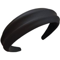 Brand New French Ladies retro headband PU leather wide brim women's pure white simple Women headdress 2025