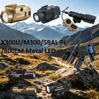 X300U/M300/SBAL PL /800LM Metal LED Nylon Compact Flashlight Helmet Mount Headlight for Outdoor Camping Hiking Tactical Use