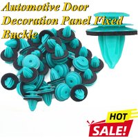 25/50pcs Car Interior Door Panel Card Trim Clips for Mercedes-Benz for Skoda Octavia Plastic Screw with Gasket