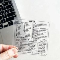 A 1pc MacBook Keyboard Shortcut Stickers - Boost Productivity Easy-to-Use App Management, Fix Tech Issues for Apple Laptops
