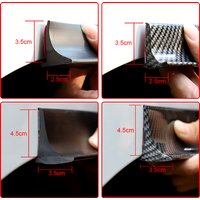 Bande Anti-Collision Universelle en Caoutchouc pour Jupes Latérales de Voiture, Protection Anti-Rayures, Accessoires de Garniture de Pare-Chocs, 3.5/4.5cm x 2.2m