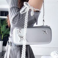 New Portable Retro Silver Switch Game Console Storage Bag Eva Hard Handbag Switch2/Switch/Switch oled Gaming Accessories Gift