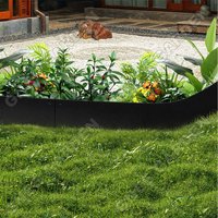 Galvanized Steel Raised Garden Bed Flower Planter Lawn Edge Folding Corten Bed Edging Garden Ornaments