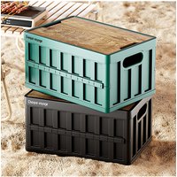 Outdoor Camping Plastic Storage Box Toy Organizer Car Trunk Stackable Waterproof Large Size Family Storage Solution