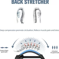 Back Stretcher Magnetic Therapy Multi-stage Adjustable Massager Lumbar Neck Fitness Lumbar Spine Cervical Spine Support Muscle R