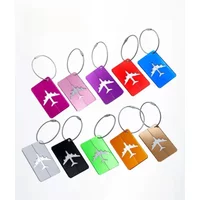 Travel Metal Luggage Tag Luggage Tag Durable Luggage Identification with Business Card Holder Fashion Label Travel Accessories